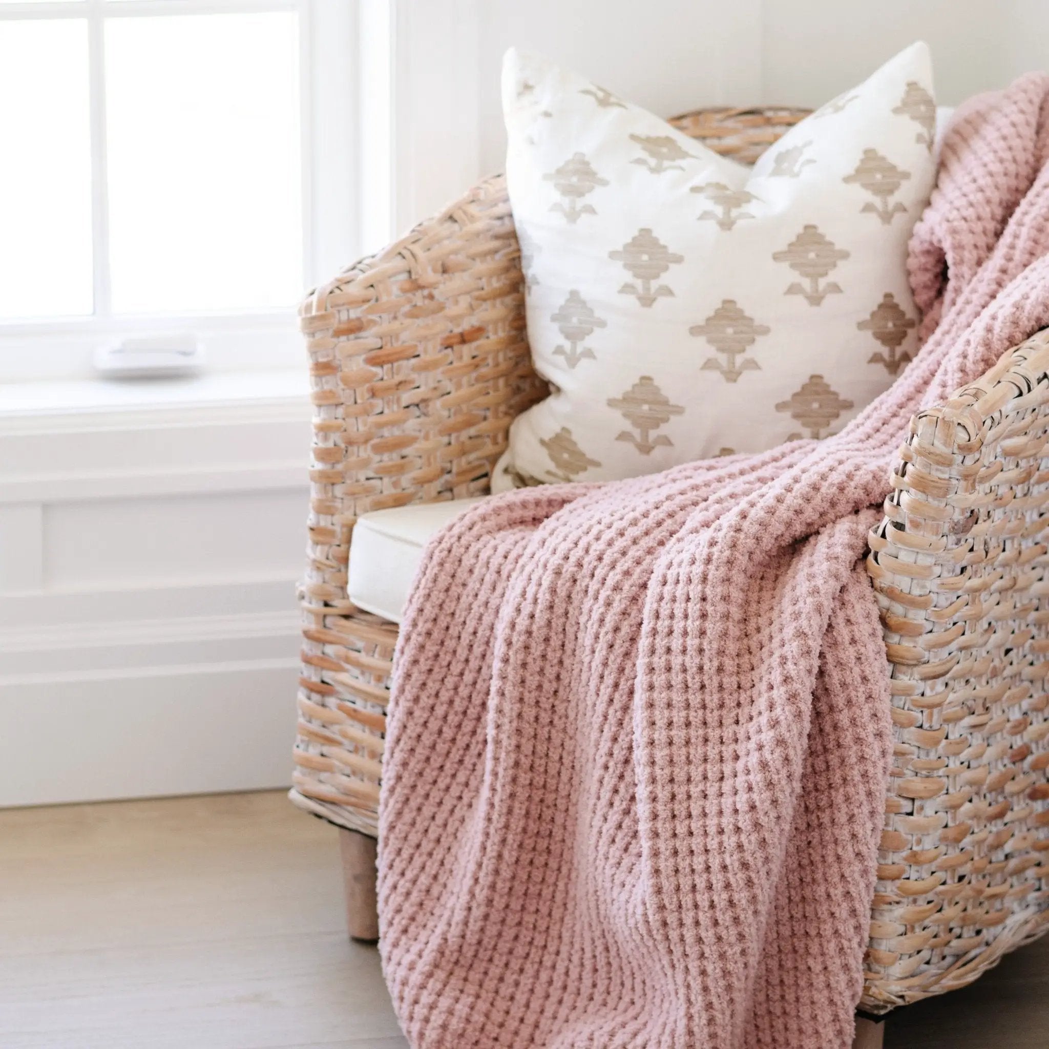WAFFLE KNIT TODDLER BLANKETS by HouseOfZazla