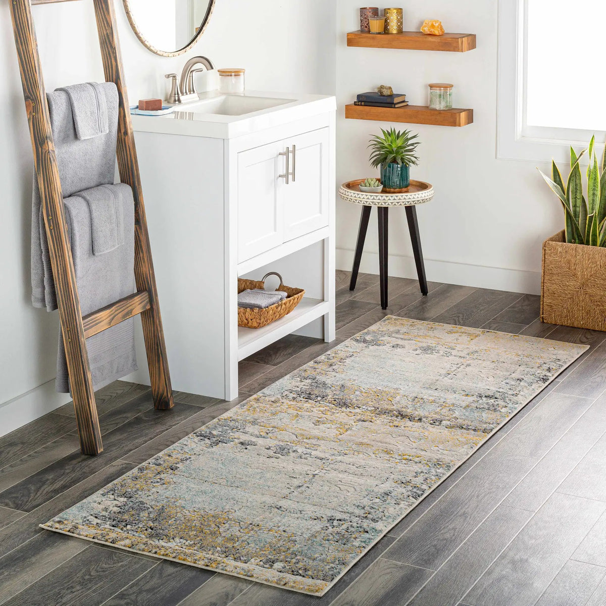 Waleska Neutral Area Carpet Area Rug - Clearance, installed in a room 2