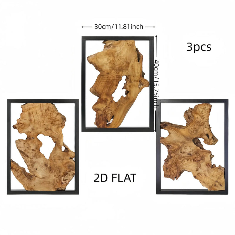 Wall Art - Abstract Wood Large by House Of Avana