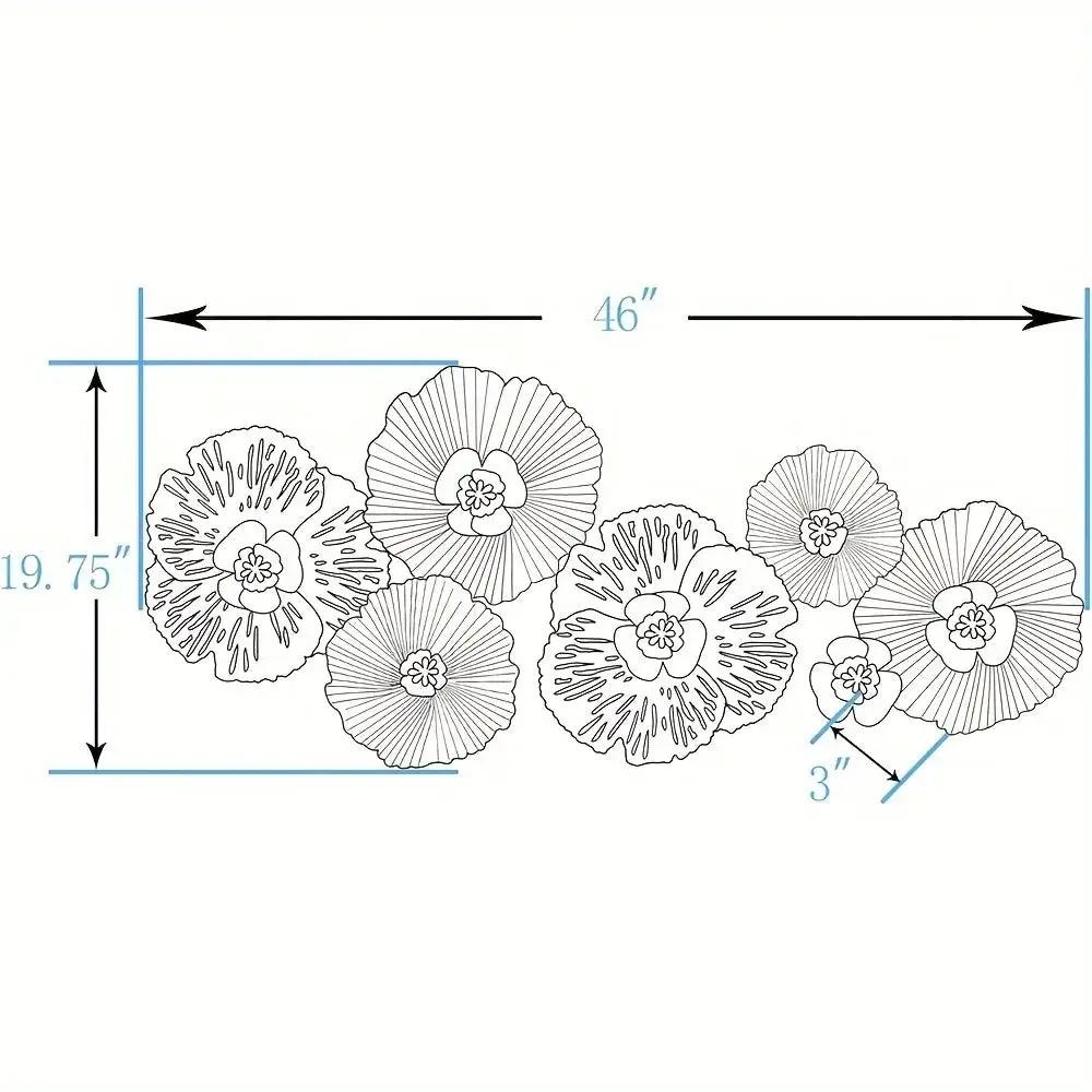 Wall Art - Distressed Metal Multi-Color by House Of Avana