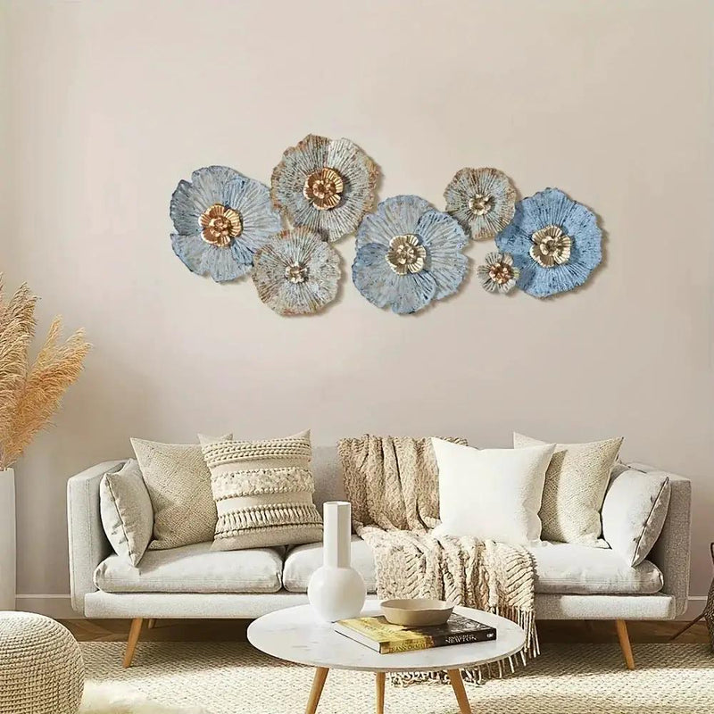 Wall Art - Distressed Metal Multi-Color by House Of Avana