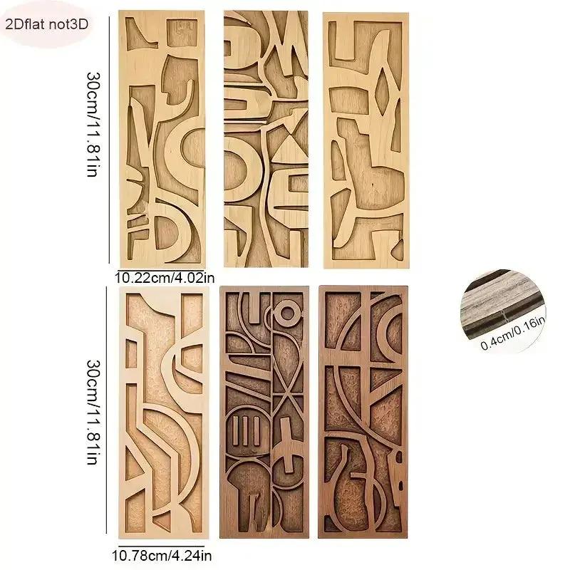 Wall Art - Geometric Wooden 3D by House Of Avana