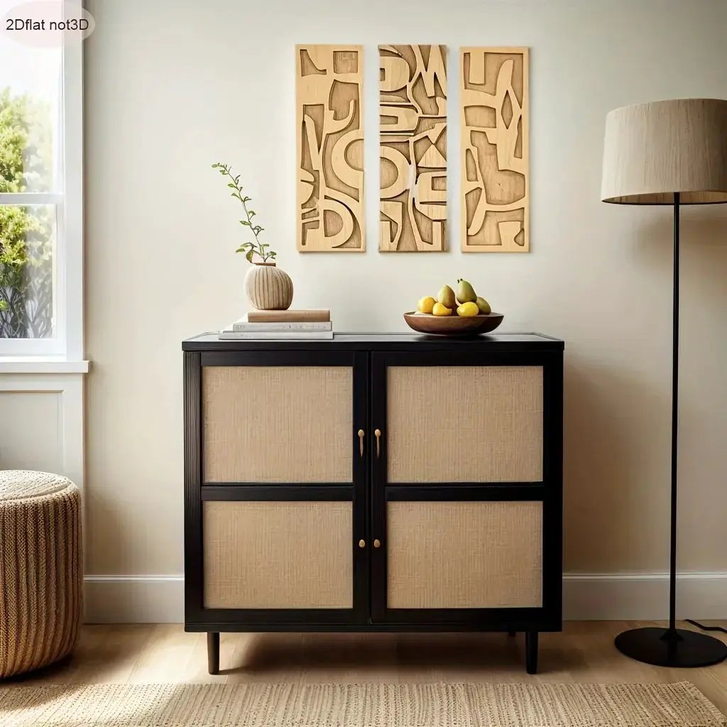 Wall Art - Geometric Wooden 3D by House Of Avana