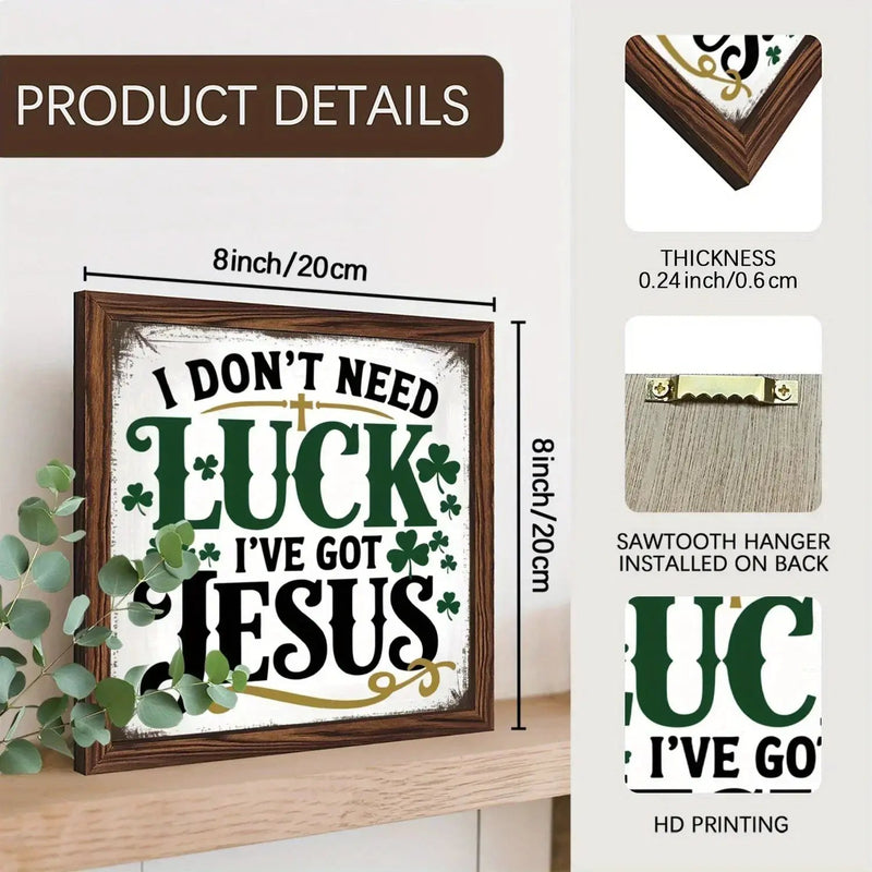 Wall Art - Inspirational Wooden 8x8 Inch by House Of Avana