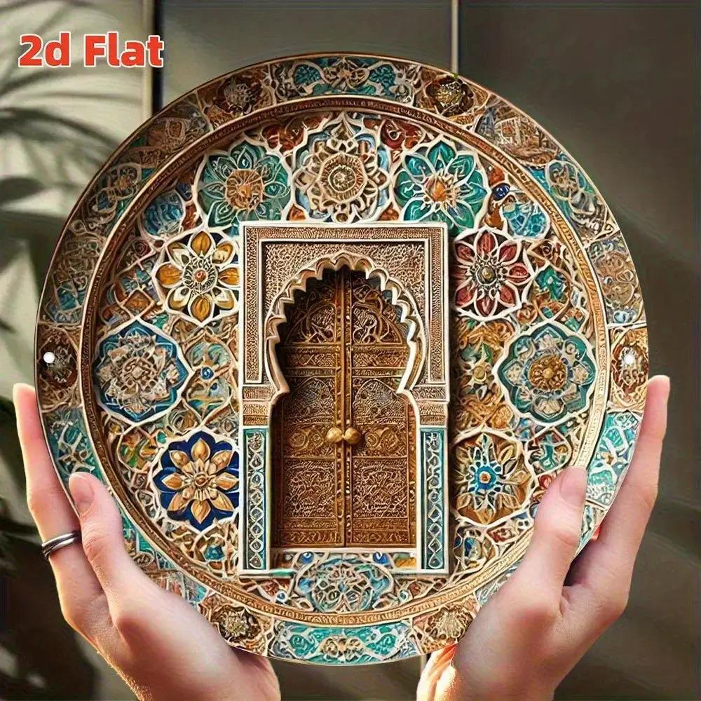 Wall Art - Metal Arch Turquoise by House Of Avana