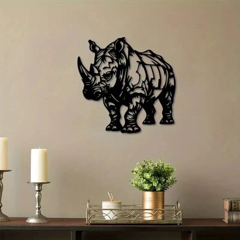 Wall Art - Metal Black White Design by House Of Avana