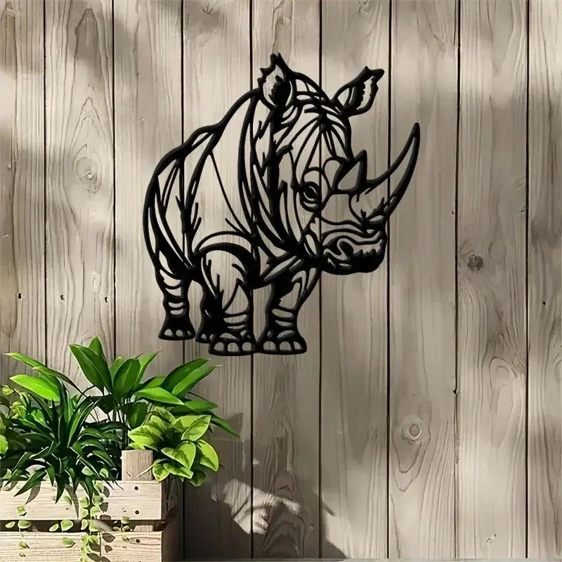Wall Art - Metal Black White by House Of Avana