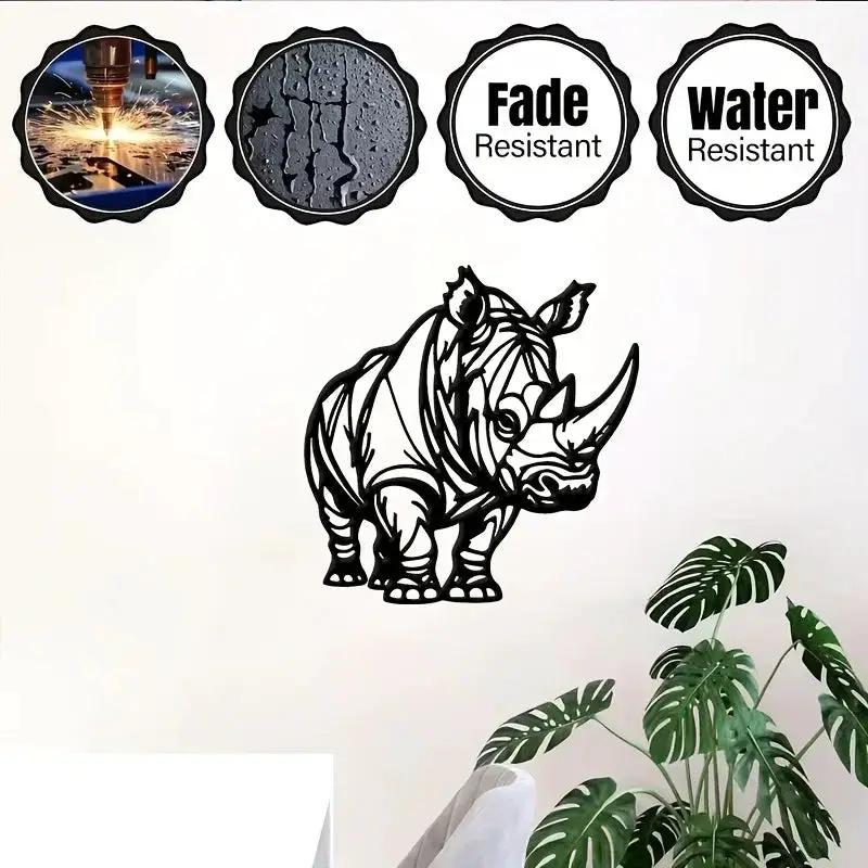 Wall Art - Metal Black White by House Of Avana