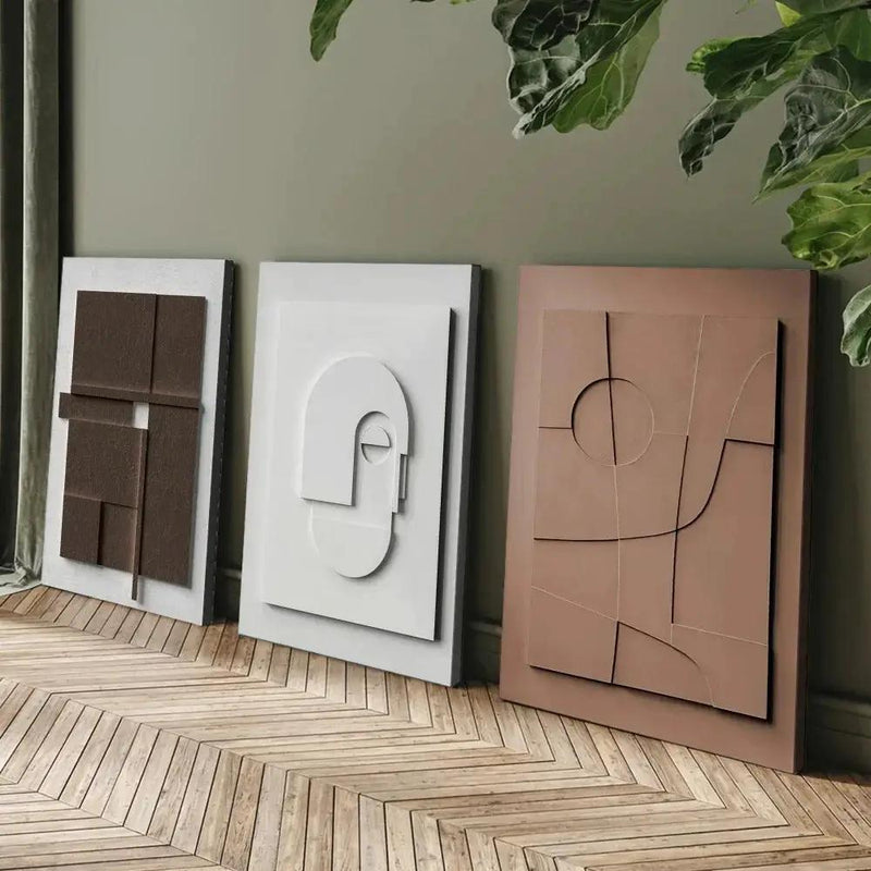 Wall Art - Modern Abstract Neutral Horizontal by House Of Avana