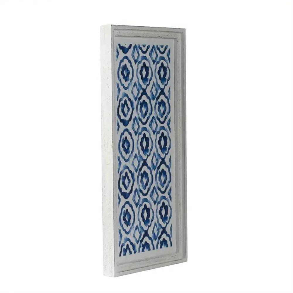 Wall Art - Modern Blue White 12.5x24.5 by House Of Avana
