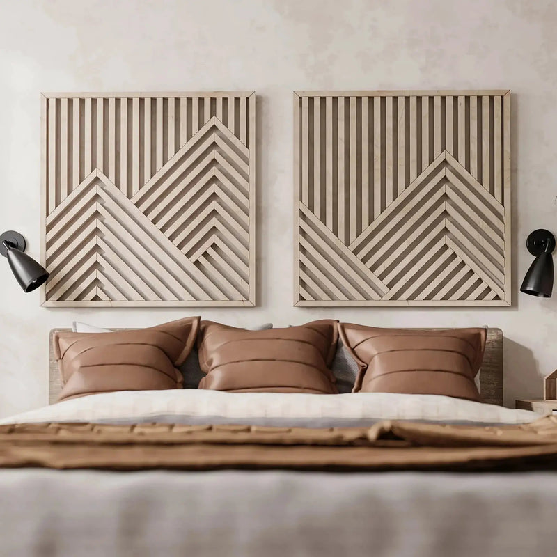Wall Art - Vintage Wood Nature Theme by House Of Avana