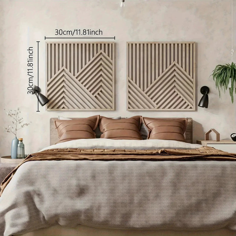 Wall Art - Vintage Wood Nature Theme by House Of Avana