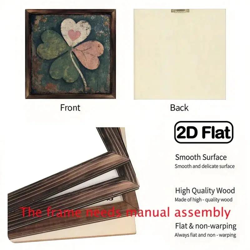 Wall Art - Vintage Wooden 8x8 Inch by House Of Avana
