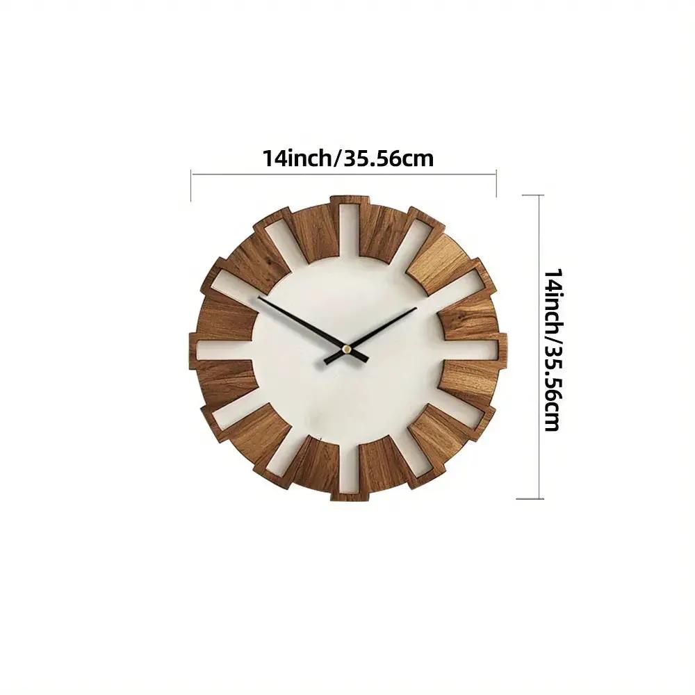 Wall Clock - Artistic Wooden 12 Inch by House Of Avana