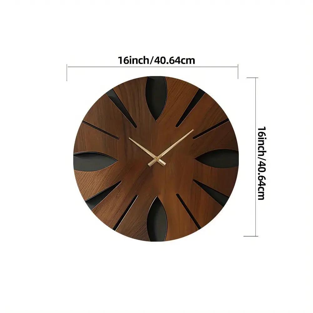 Wall Clock - Artistic Wooden Round by House Of Avana