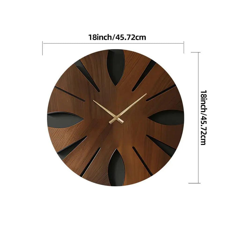 Wall Clock - Artistic Wooden Round by House Of Avana