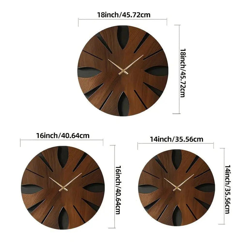 Wall Clock - Artistic Wooden Round by House Of Avana