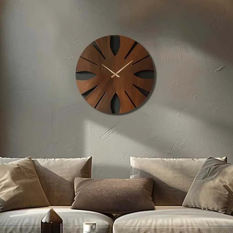Wall Clock - Artistic Wooden Round by House Of Avana