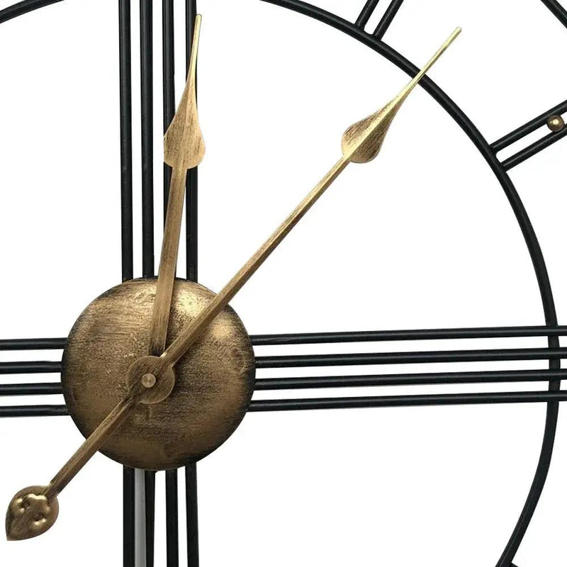 Wall Clock - Roman Numerals Metal Large by House Of Avana