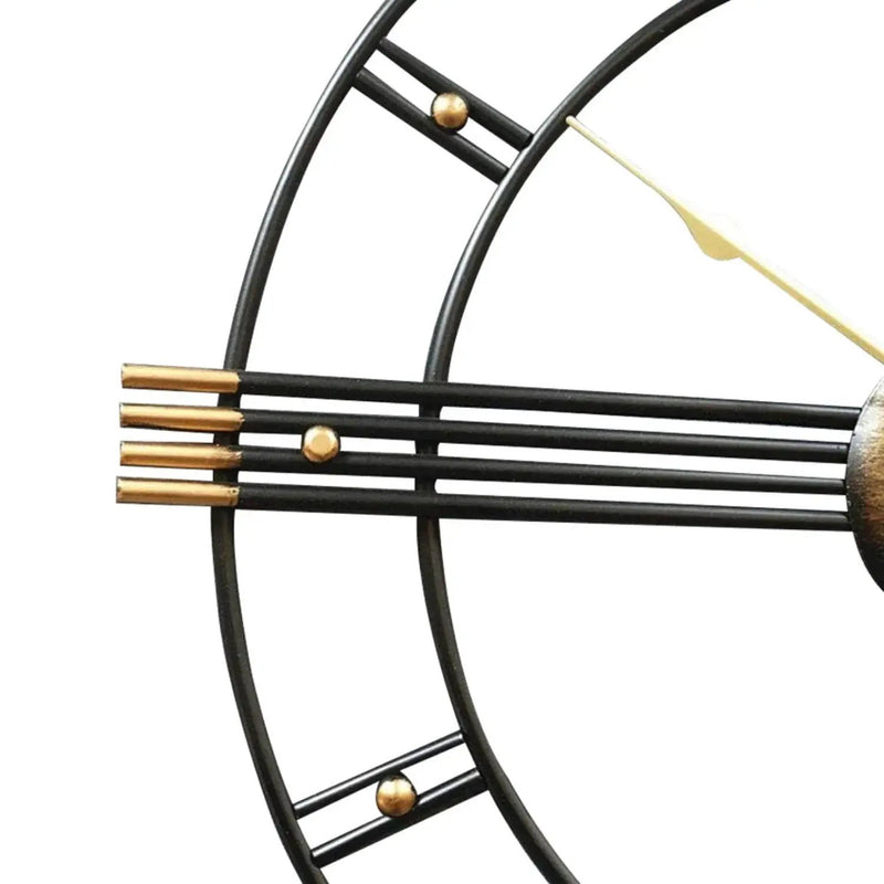 Wall Clock - Roman Numerals Metal Large by House Of Avana