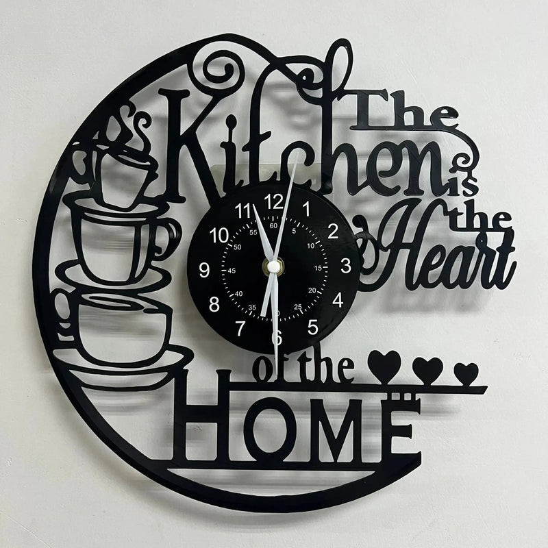 Wall Clock - Silent Black by House Of Avana