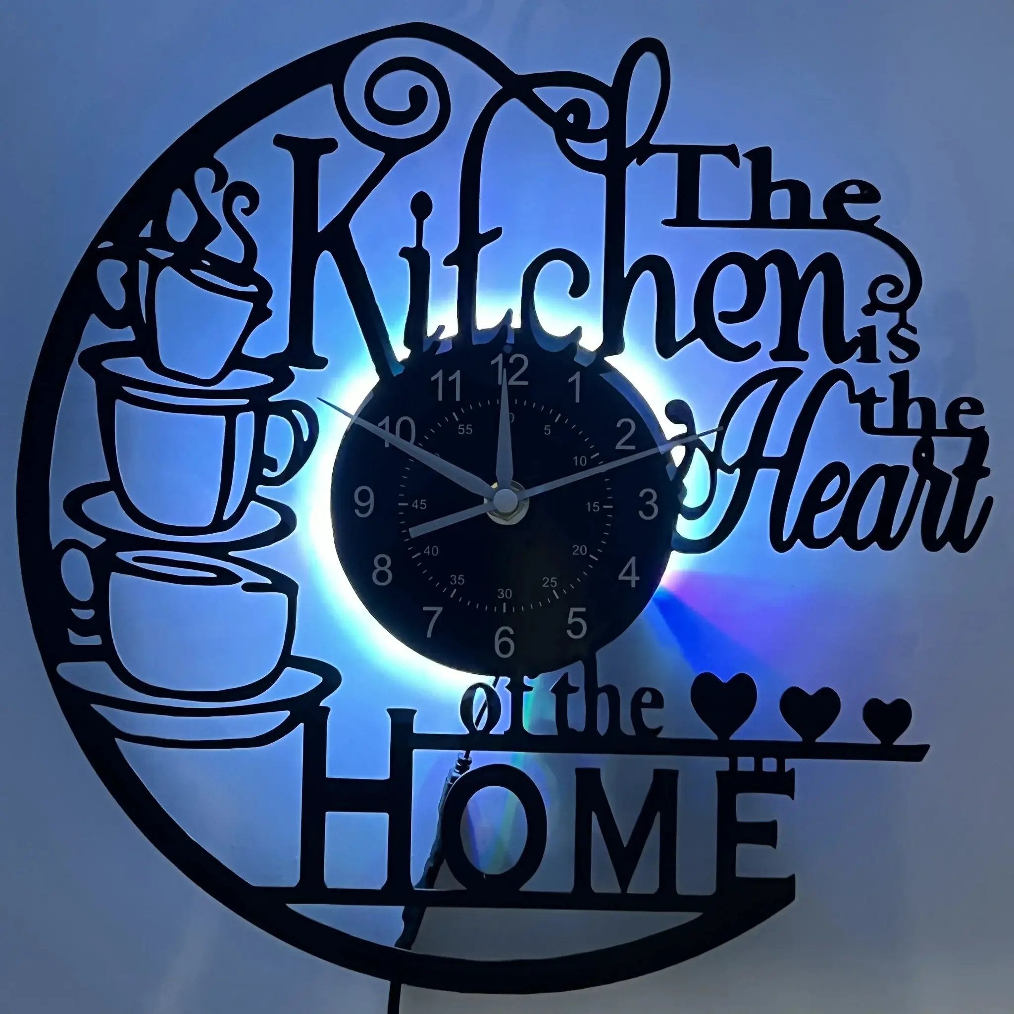 Wall Clock - Silent Black by House Of Avana