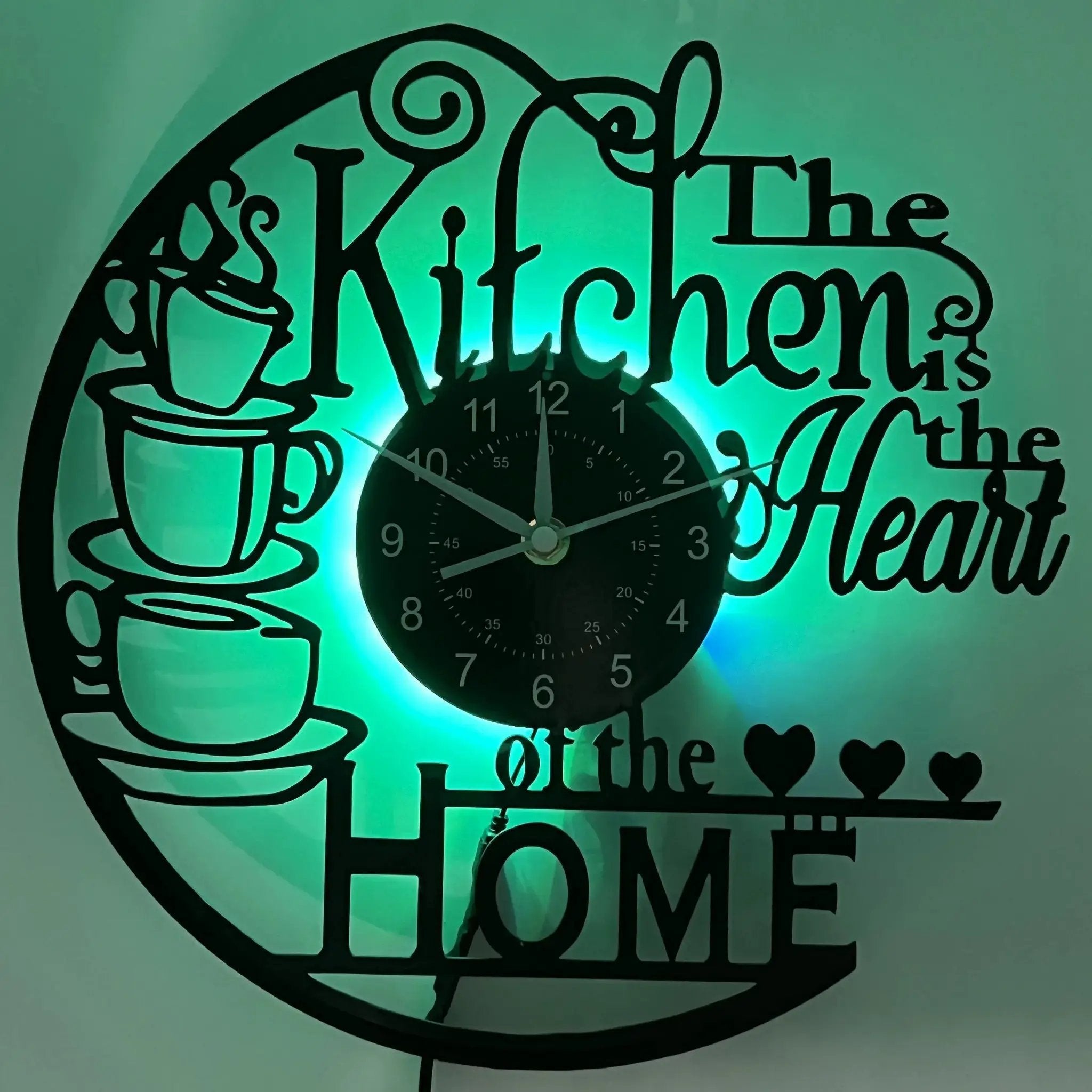 Wall Clock - Silent Black by House Of Avana