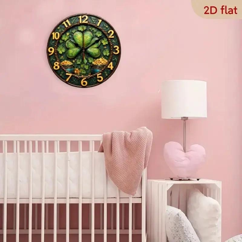 Wall Clock - Silent Wooden 10-Inch by House Of Avana