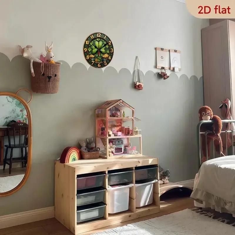 Wall Clock - Silent Wooden 10-Inch by House Of Avana