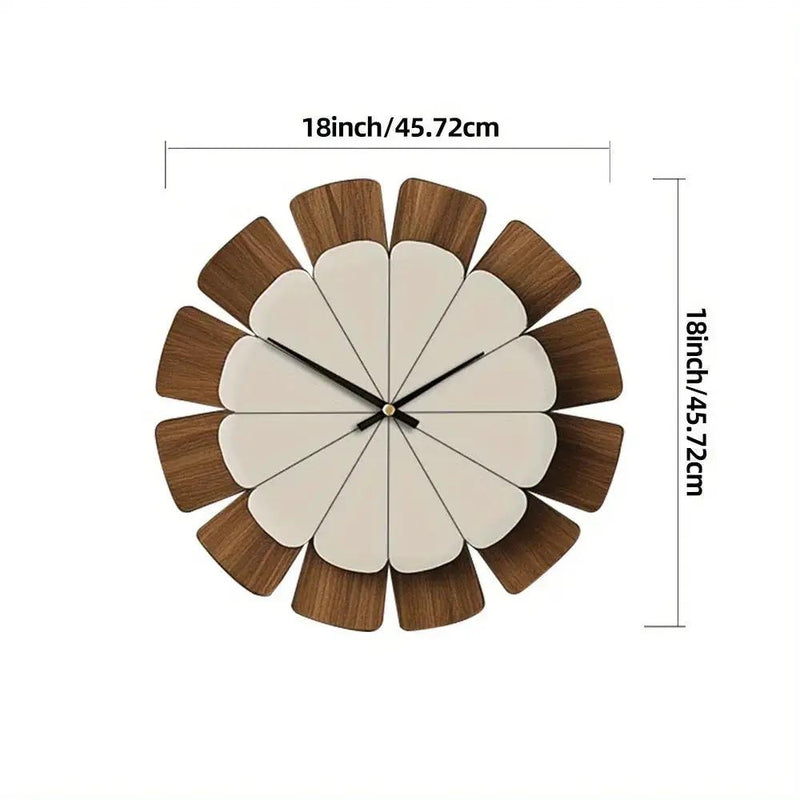 Wall Clock - Vintage Wooden 12 Inch by House Of Avana