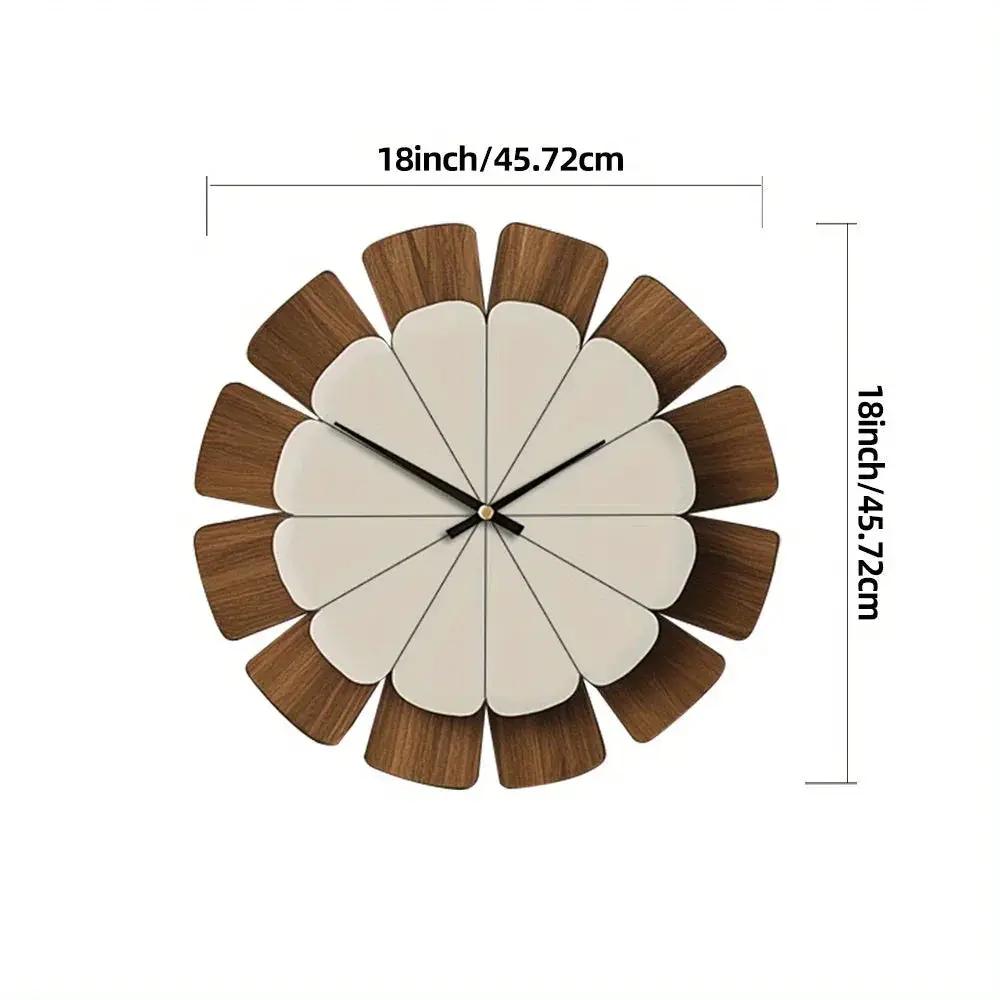 Wall Clock - Vintage Wooden 12 Inch by House Of Avana