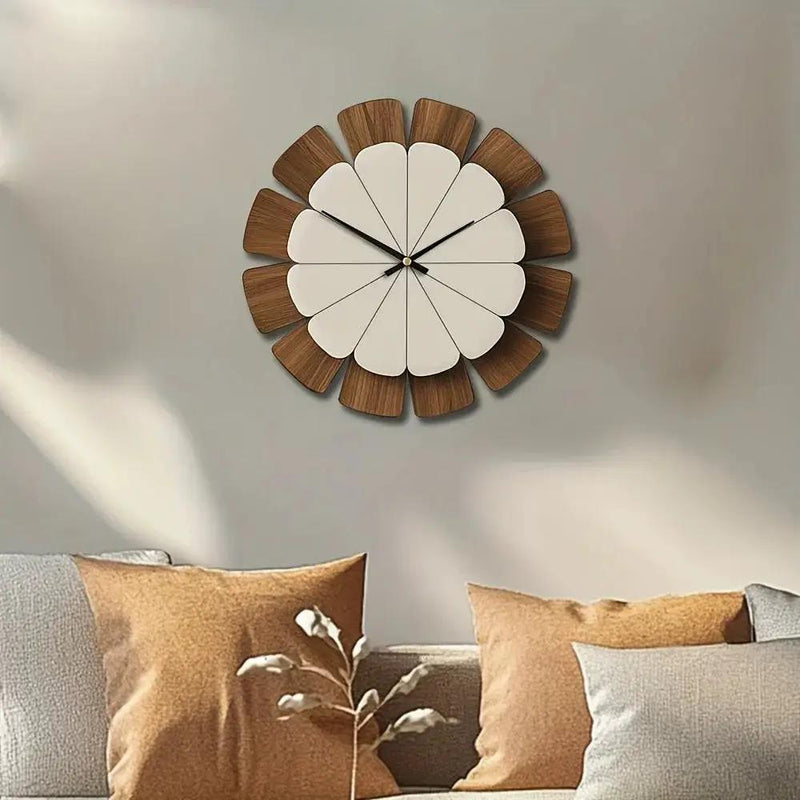 Wall Clock - Vintage Wooden 12 Inch by House Of Avana