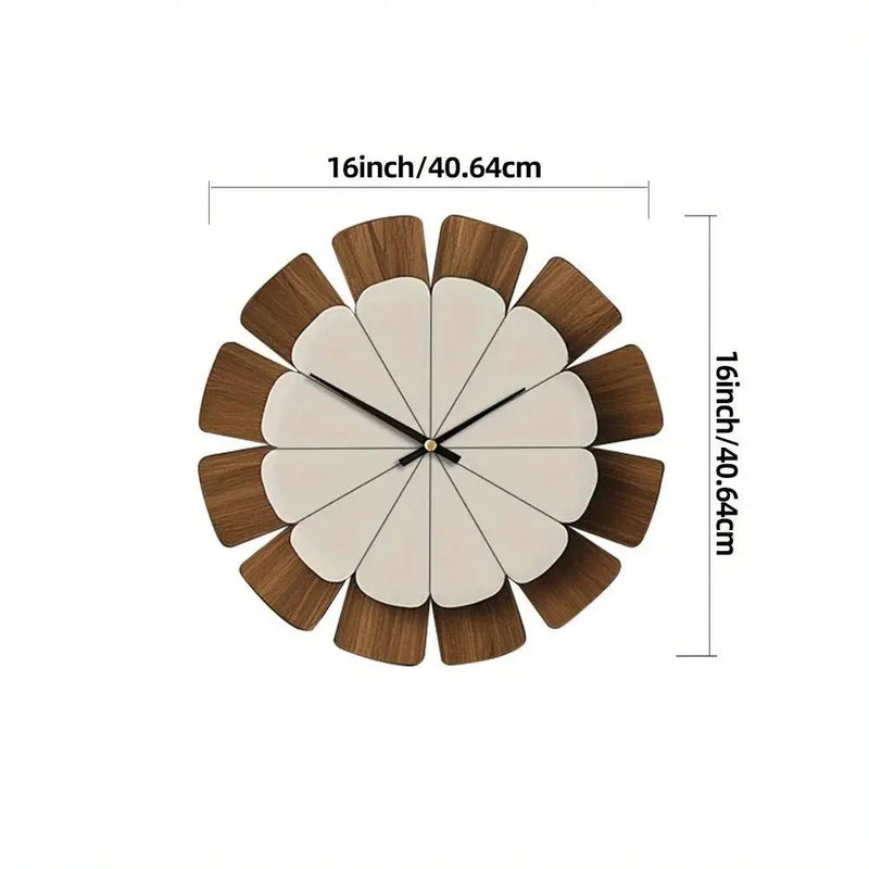Wall Clock - Vintage Wooden 12 Inch by House Of Avana