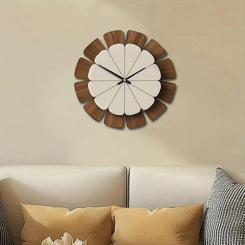 Wall Clock - Vintage Wooden 12 Inch by House Of Avana