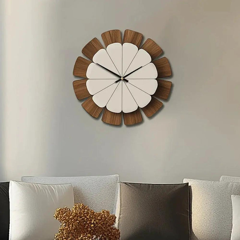 Wall Clock - Vintage Wooden 12 Inch by House Of Avana