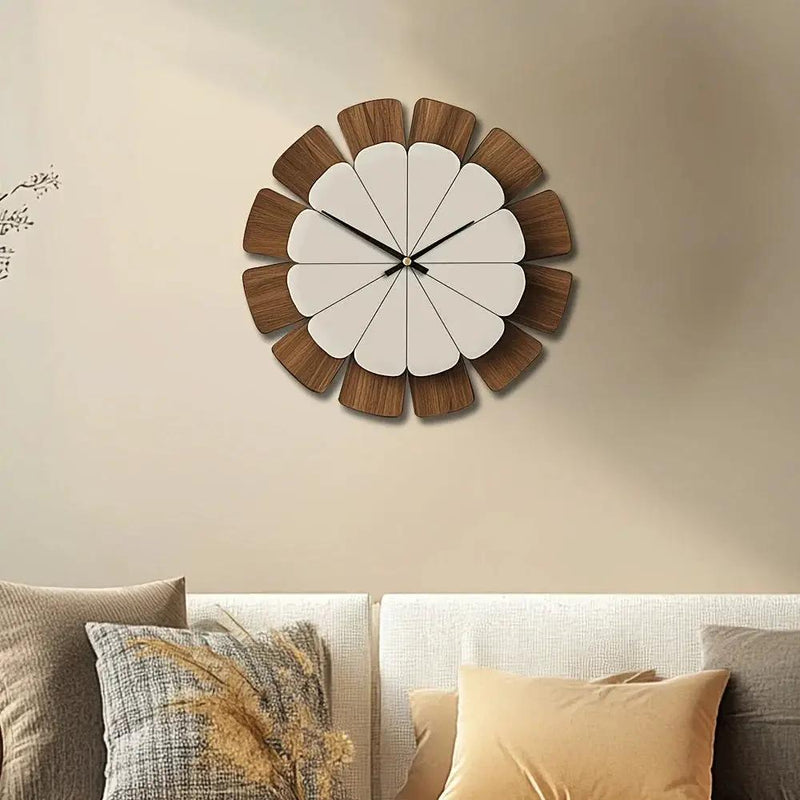 Wall Clock - Vintage Wooden 12 Inch by House Of Avana