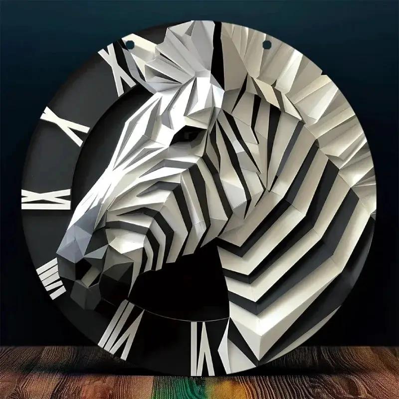 Wall Decor - 3D Zebra Black 5.9 by House Of Avana