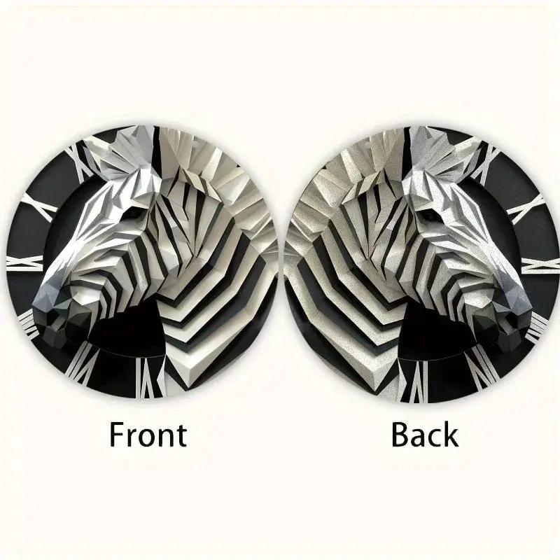 Wall Decor - 3D Zebra Black 5.9 by House Of Avana