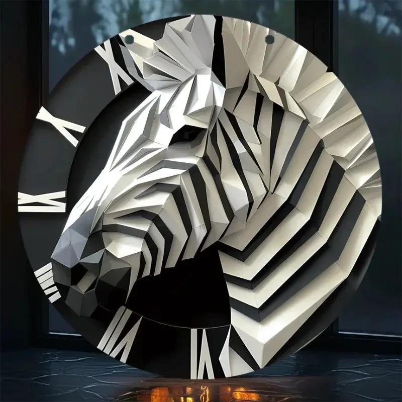 Wall Decor - 3D Zebra Black 5.9 by House Of Avana