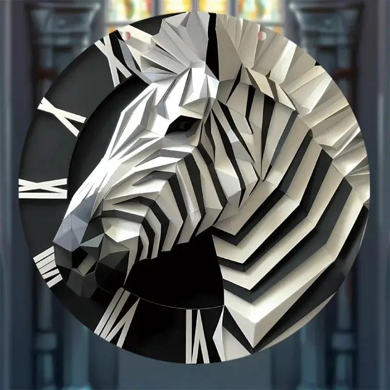 Wall Decor - 3D Zebra Black 5.9 by House Of Avana