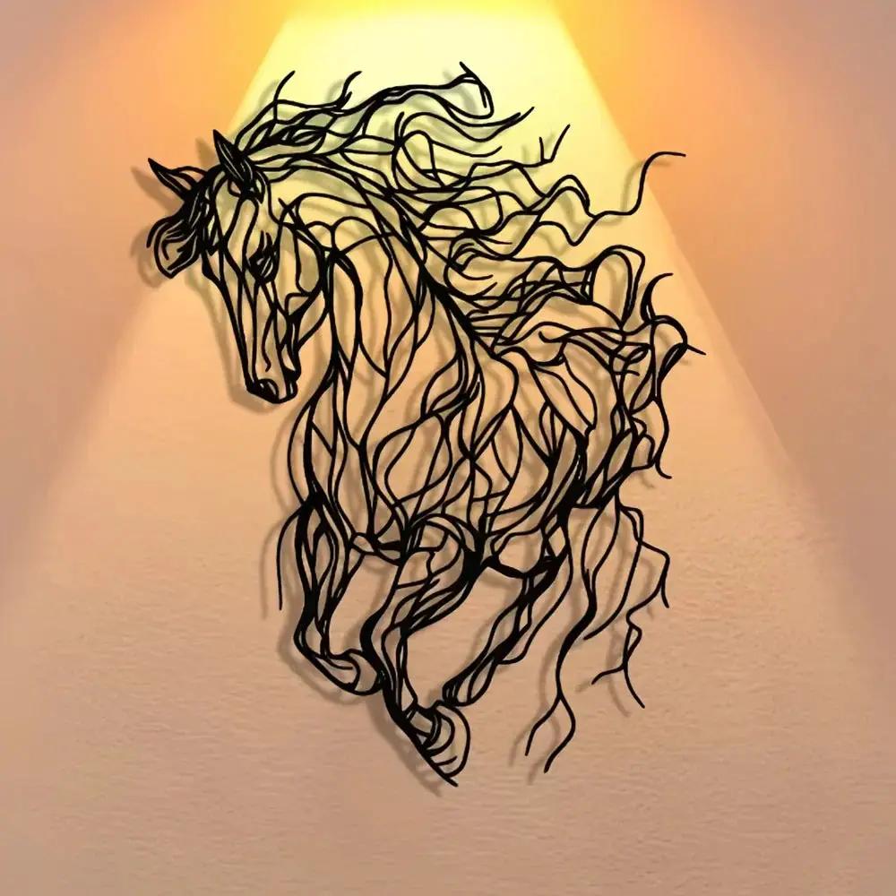 Wall Decor - Elegant Line Art Black by House Of Avana