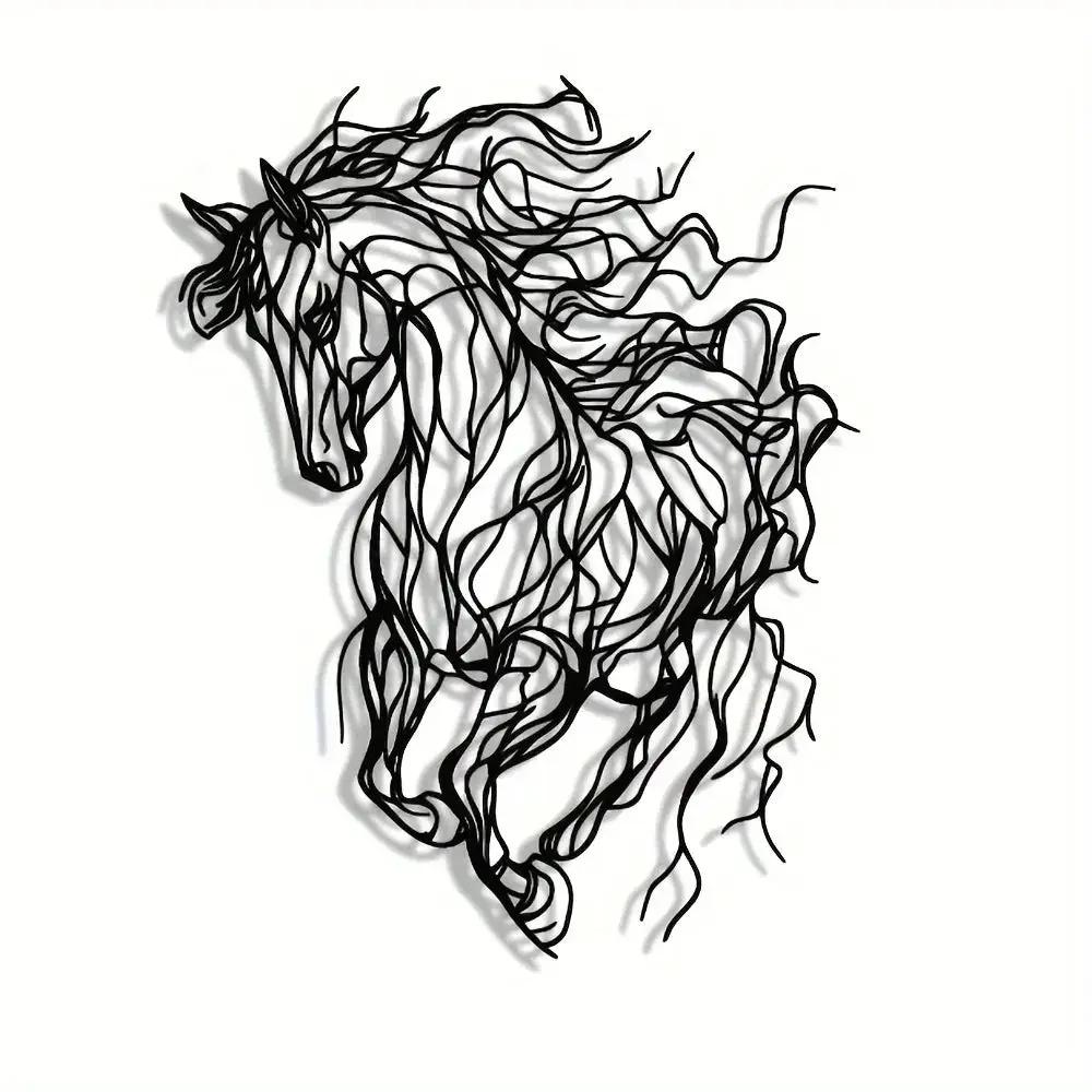 Wall Decor - Elegant Line Art Black by House Of Avana