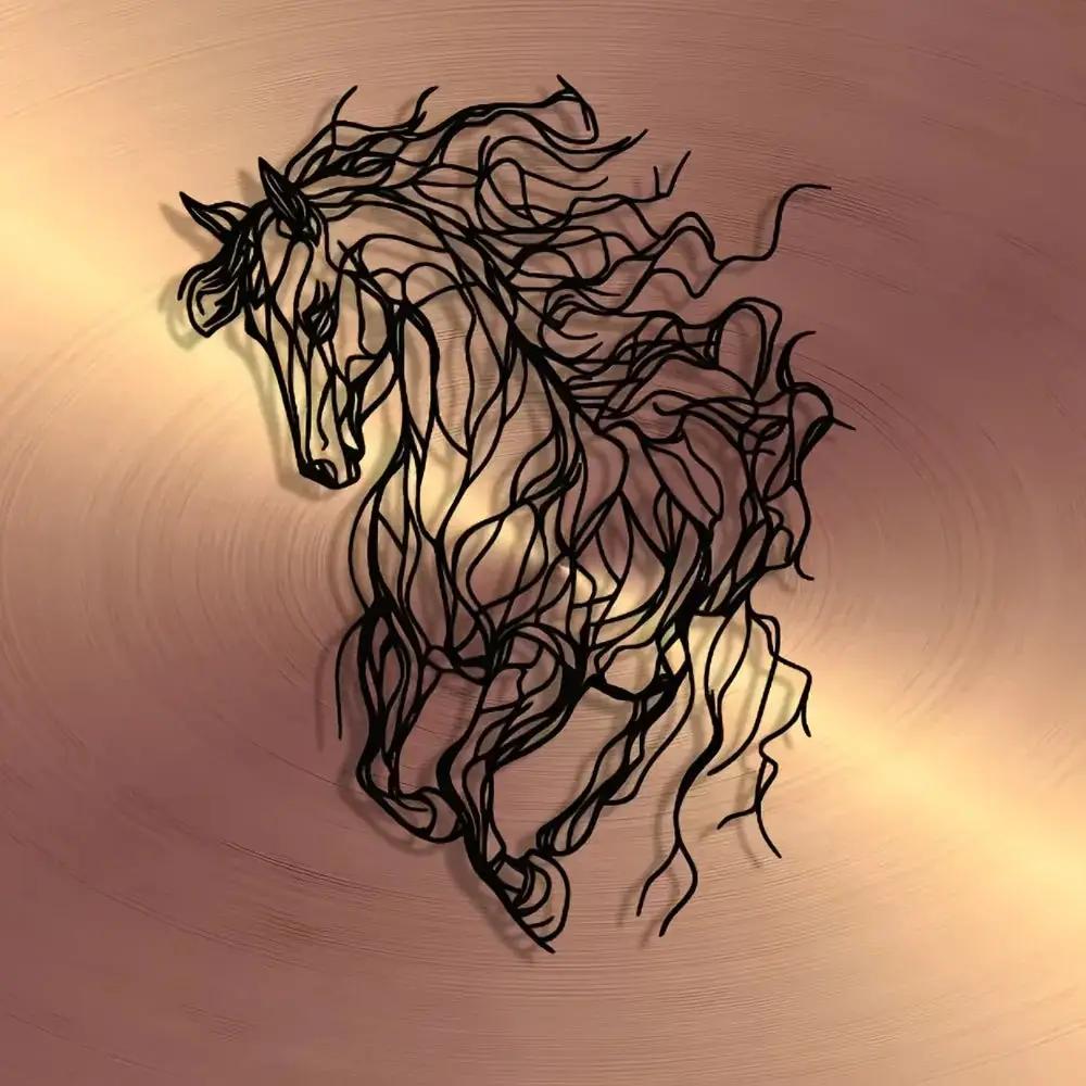 Wall Decor - Elegant Line Art Black by House Of Avana