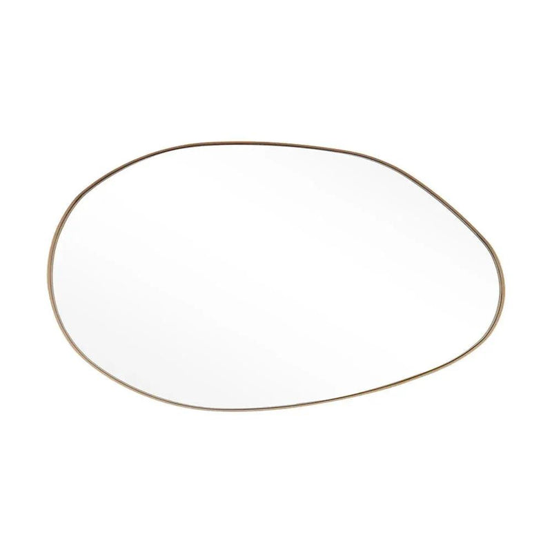 Wall Mirror - Round Gold Metal by House Of Avana
