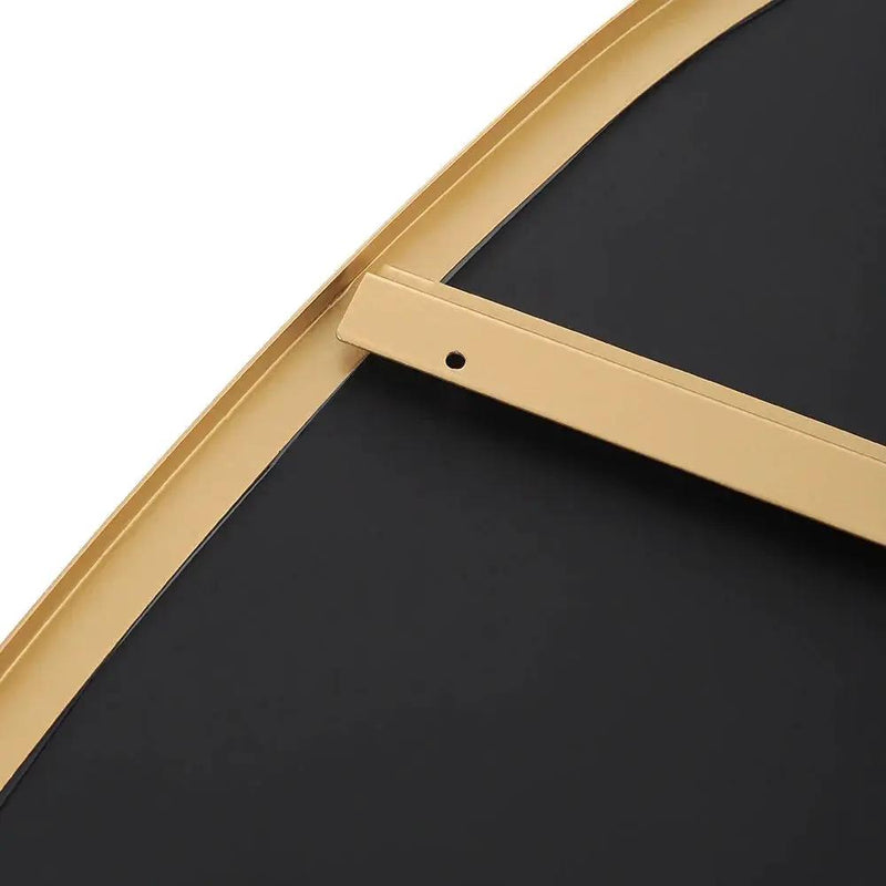Wall Mirror - Round Gold Metal by House Of Avana