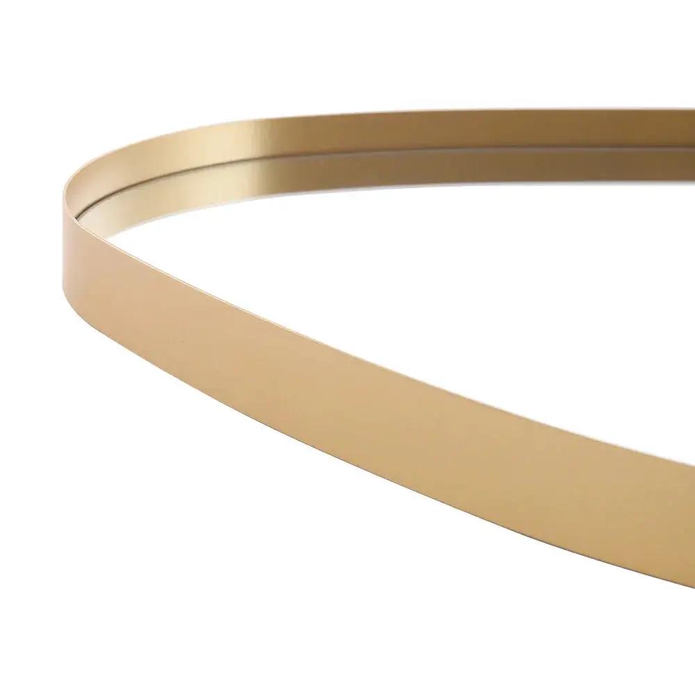 Wall Mirror - Round Gold Metal by House Of Avana