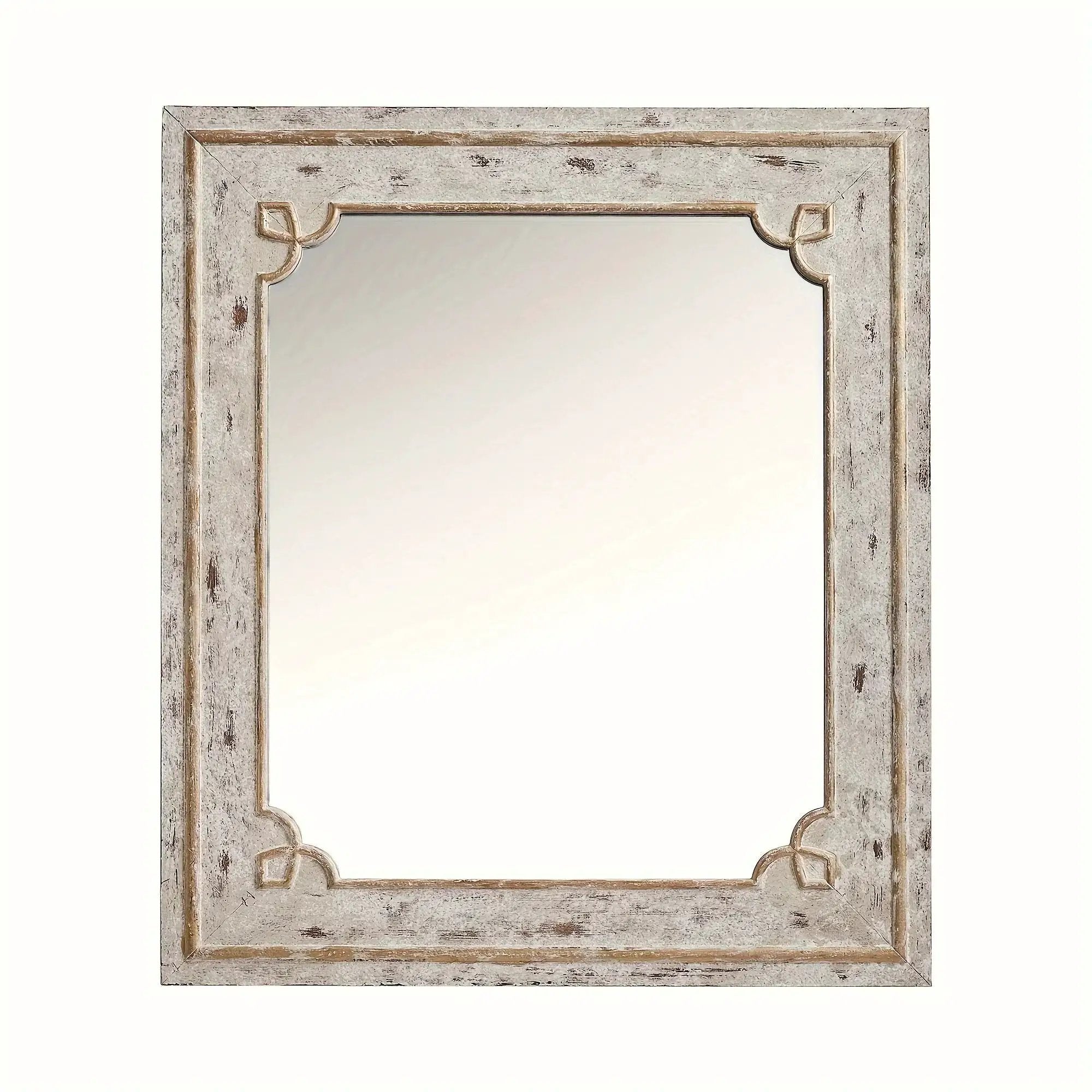 Wall Mirror - Rustic Wood Square by House Of Avana