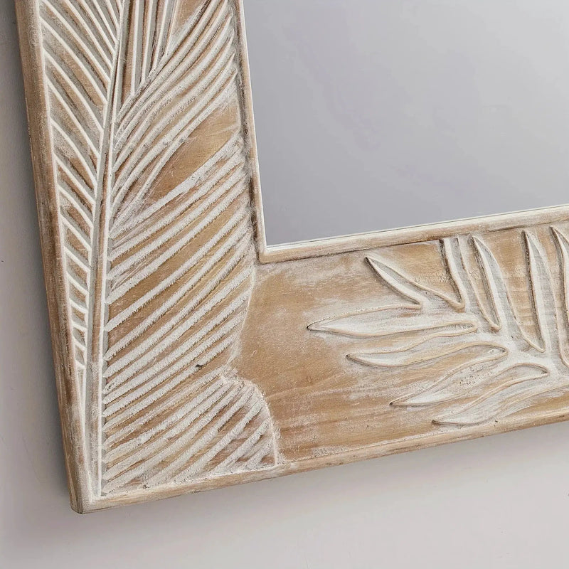 Wall Mirror - Rustic Wood Square by House Of Avana
