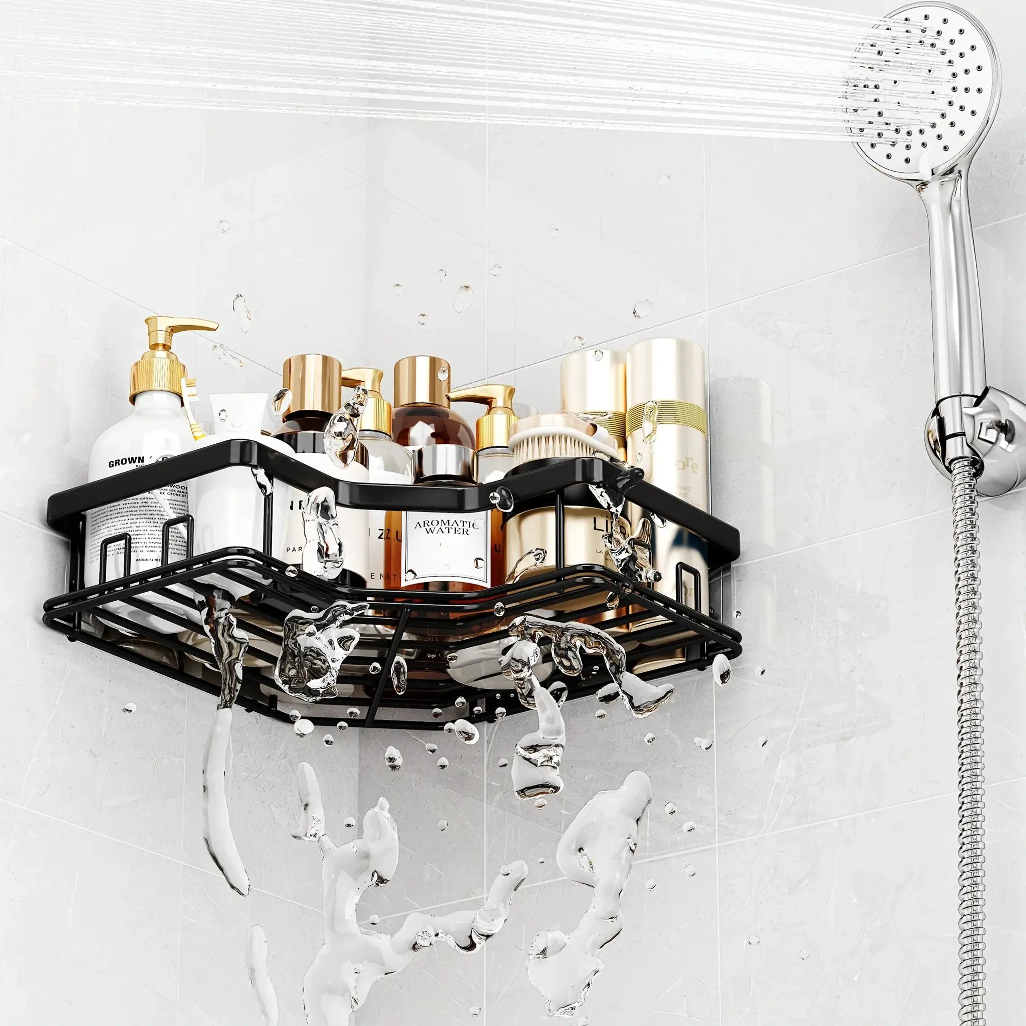Wall Organizer - Handcrafted Metal Multiple Shelves by House Of Avana