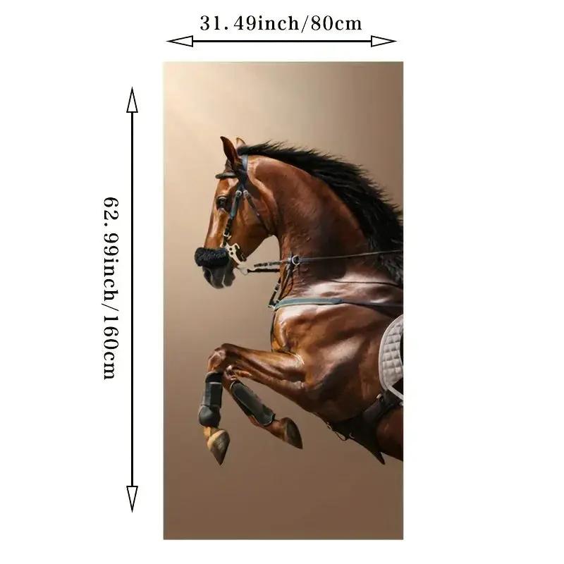 Wall Painting - Modern Horse Black Large by House Of Avana